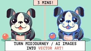 Create Stunning VECTOR ART from Midjourney V5 Images - Step-by-Step Tutorial