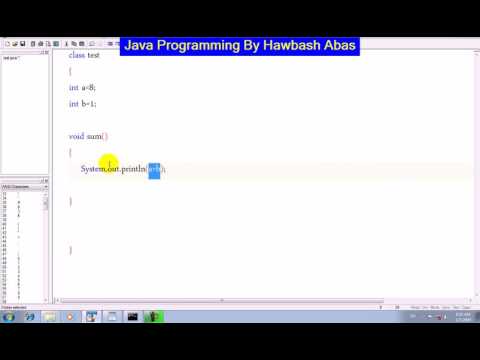 02 فێربونی پرۆگرامسازی جاڤا    class in java