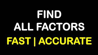 How to Find All Factors of 60 using Division Method Quickly | Easy  Step-by-Step Easy Maths Trick