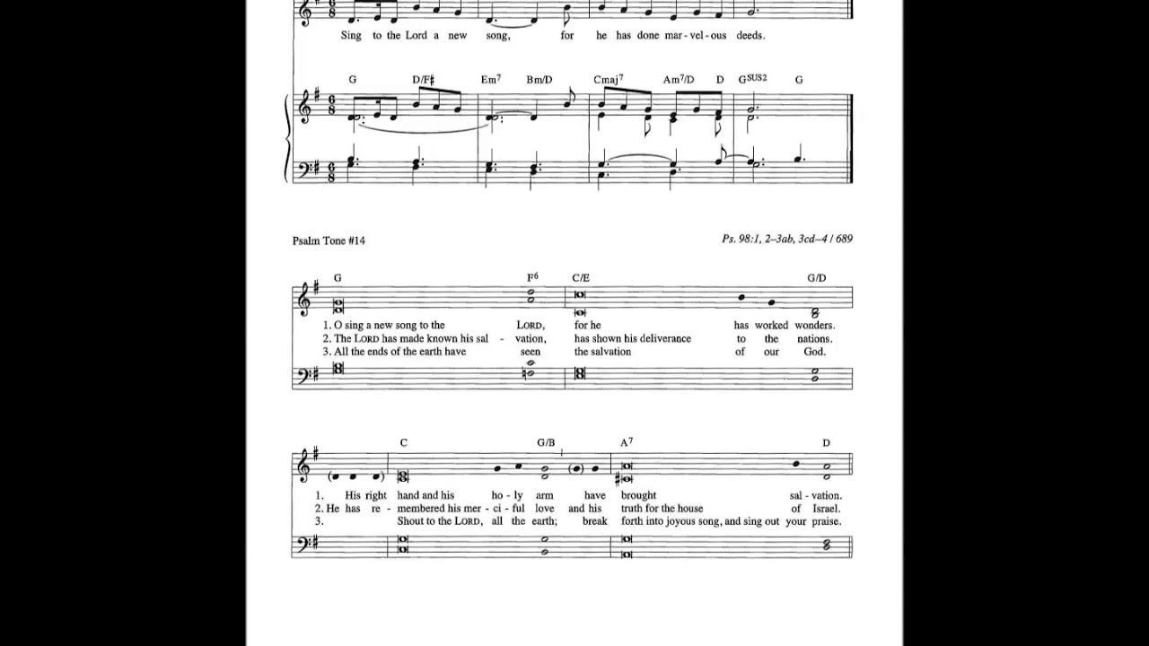 Psalm 98: Sing To The Lord A New Song (Guimont) - YouTube