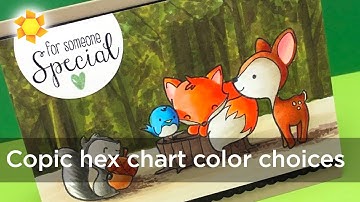 Learn to Color Forest Animals using Hex Chart