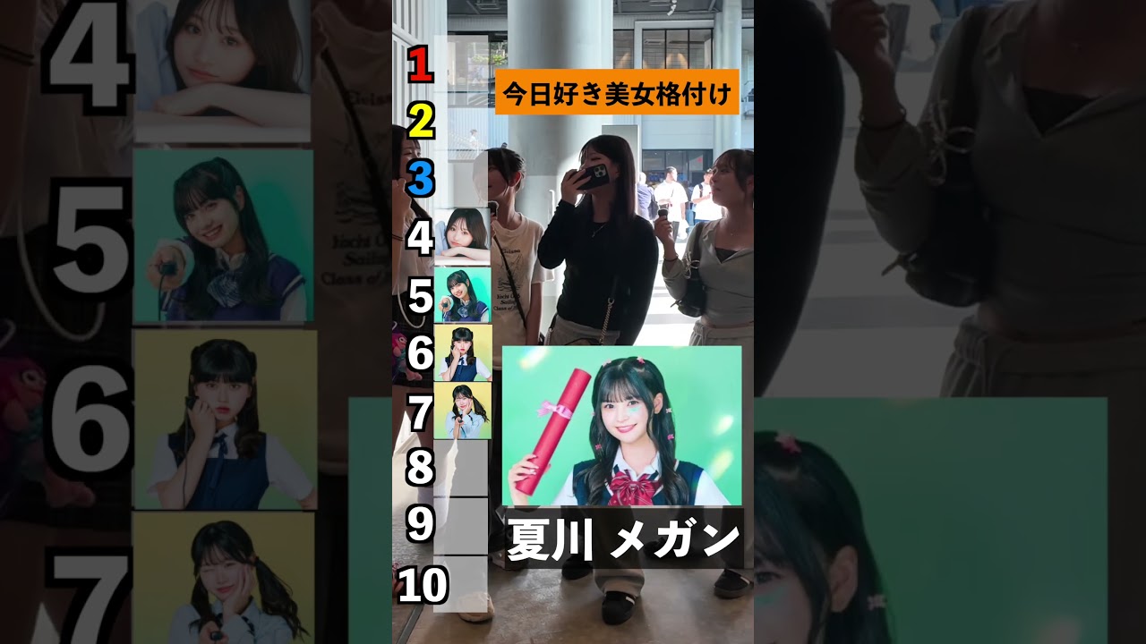 みんなの1位は何！？【今日好き美女ランキング 】#今日好き#美女#あなたの恋愛教えて