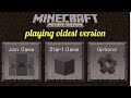 I went back in time in Minecraft | playing oldest version of MCPE