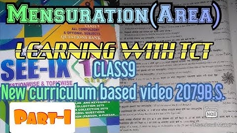 class9 Mensuration-Area part1|Area 9th grade compulsory maths||mensuration|2079B.S. New curriculum.