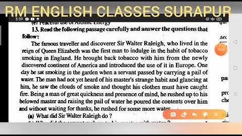 U.P.Board English Unseen Passage 2012 set 6 Solved by Ramesh Sir