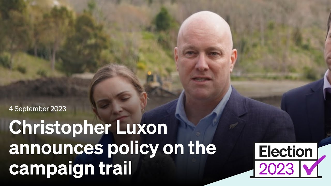 National Party leader Christopher Luxon announces policy on campaign ...