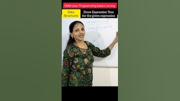 Draw an Expression Tree for the given expression (Data Structure) #shorts #youtubeshorts #viral