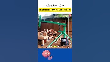 Máy chẻ củi lò xo - Không cần điện nhưng mạnh gấp đôi #kienthucthuvi #khampha #shorts