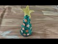 DIY handmade glitter foam sheet Christmas tree craft arts #viralvideo #christmas #tree