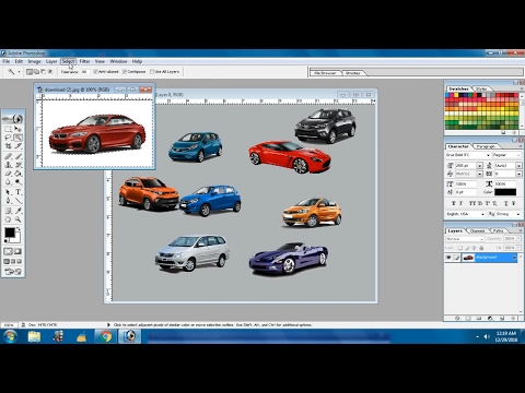 Photoshop tutorial, How to make a Cars frame with Photoshop .