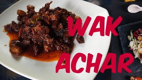 Maidake wak acharko taria // How to make pork pickle