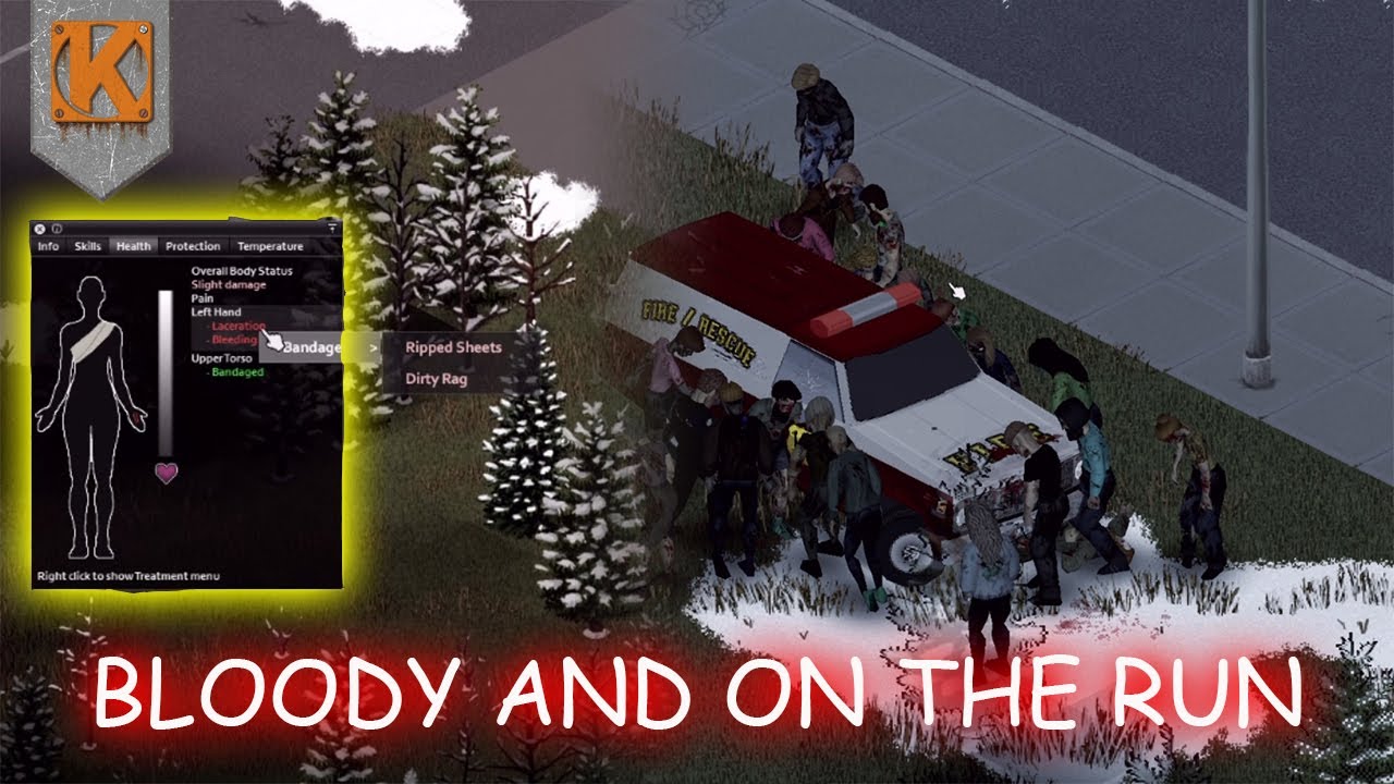 Project Zomboid BLOODY AND ON THE RUN Build 41 Gameplay 3 YouTube