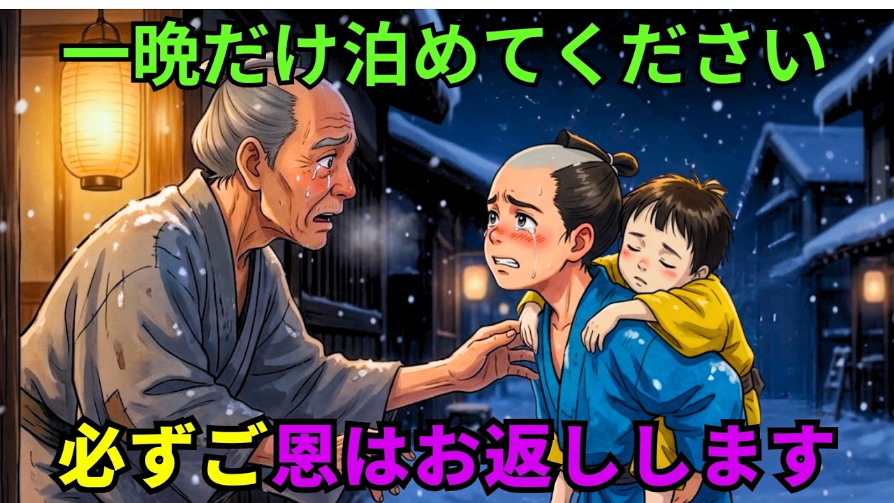 七つになる兄が、熱でうなされる弟を背負って、吹雪の夜に私の戸を叩いた。ずぶ濡れの二人を見て、私は戸を閉めることができなかった。だが、明け方、市場で見た高札に、私は凍りついた。そこには、御用の米を盗んだ罪人の子として、二人の人相書きが記されていたのだ。匿えば、私も牢行きは間違いない。だが、弟の口に先に粥を運ぶあの兄の姿が、脳裏に焼き付いて離れなかった。心を鬼にしようと決めたその夜、私は吉次郎の...