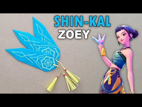 KAĞITTAN ZOEY FIRLATMA BIÇAĞI NASIL YAPILIR - ( KPOP DEMON HUNTERS )