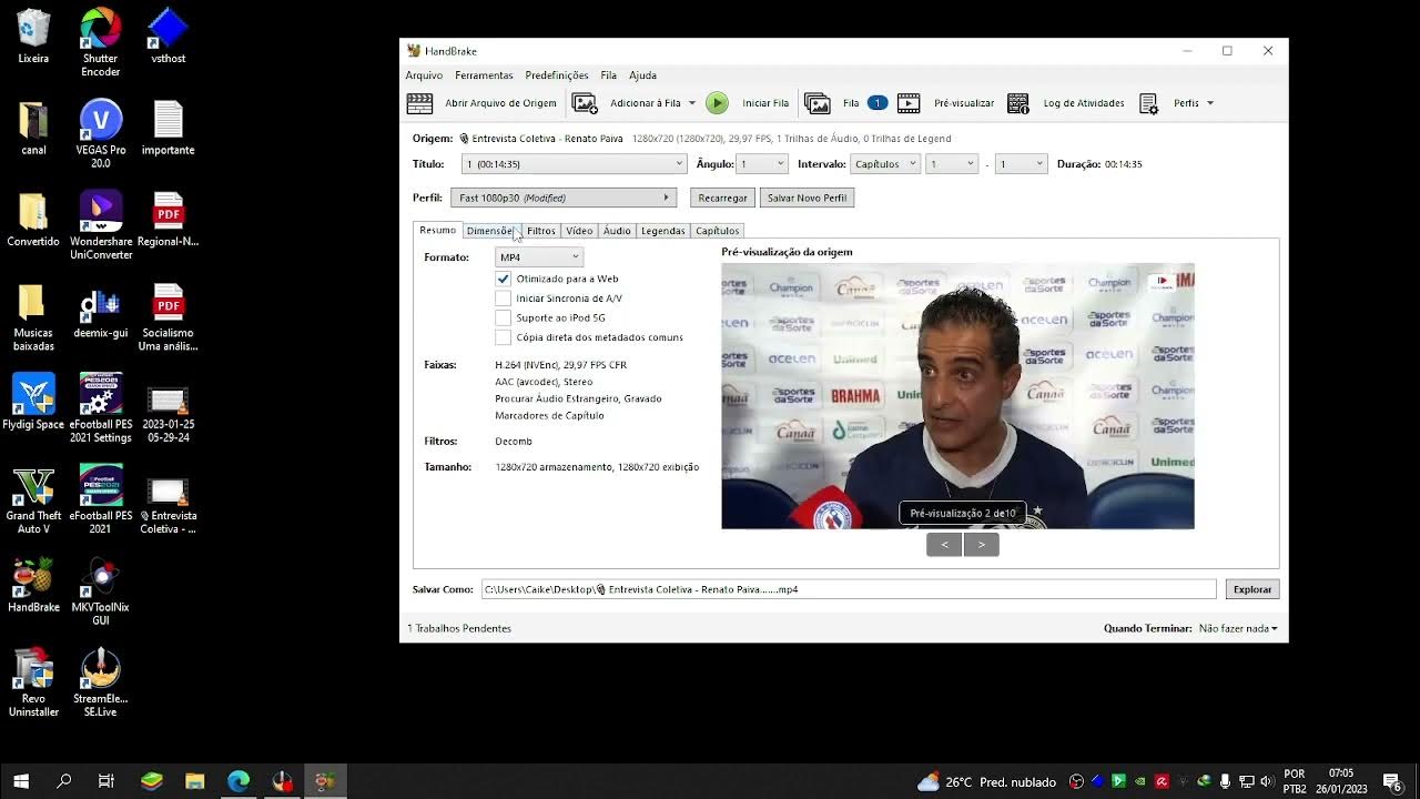 Como Juntar dois videos usando Handbrake + Shutter encoder YouTube
