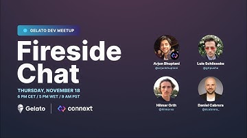 Fireside Chat with Arjun Bhuptani from Connext | Gelato Dev Meetup