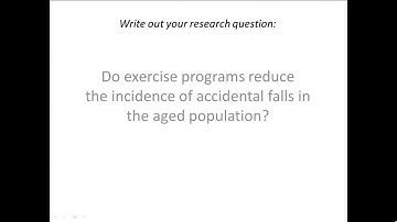 Using Boolean Logic to Conduct a Literature Search in Pubmed: Falls AND Exercise in the Aged.