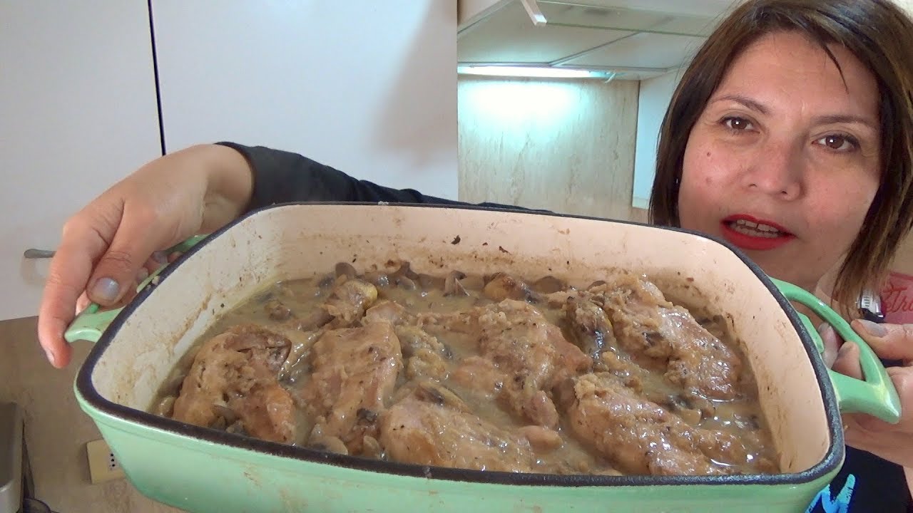 POLLO CHAMPIÑON/ PURE DE PAPAS CASERO / Silvana Cocina ❤