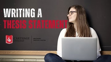 Writing a Thesis Statement Workshop