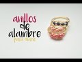 Cómo hacer un anillo bonito con alambre #41