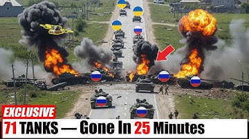 71 Russian Tanks Roll In — Ukraine Destroys Them in 25 Minutes | Military Analysis