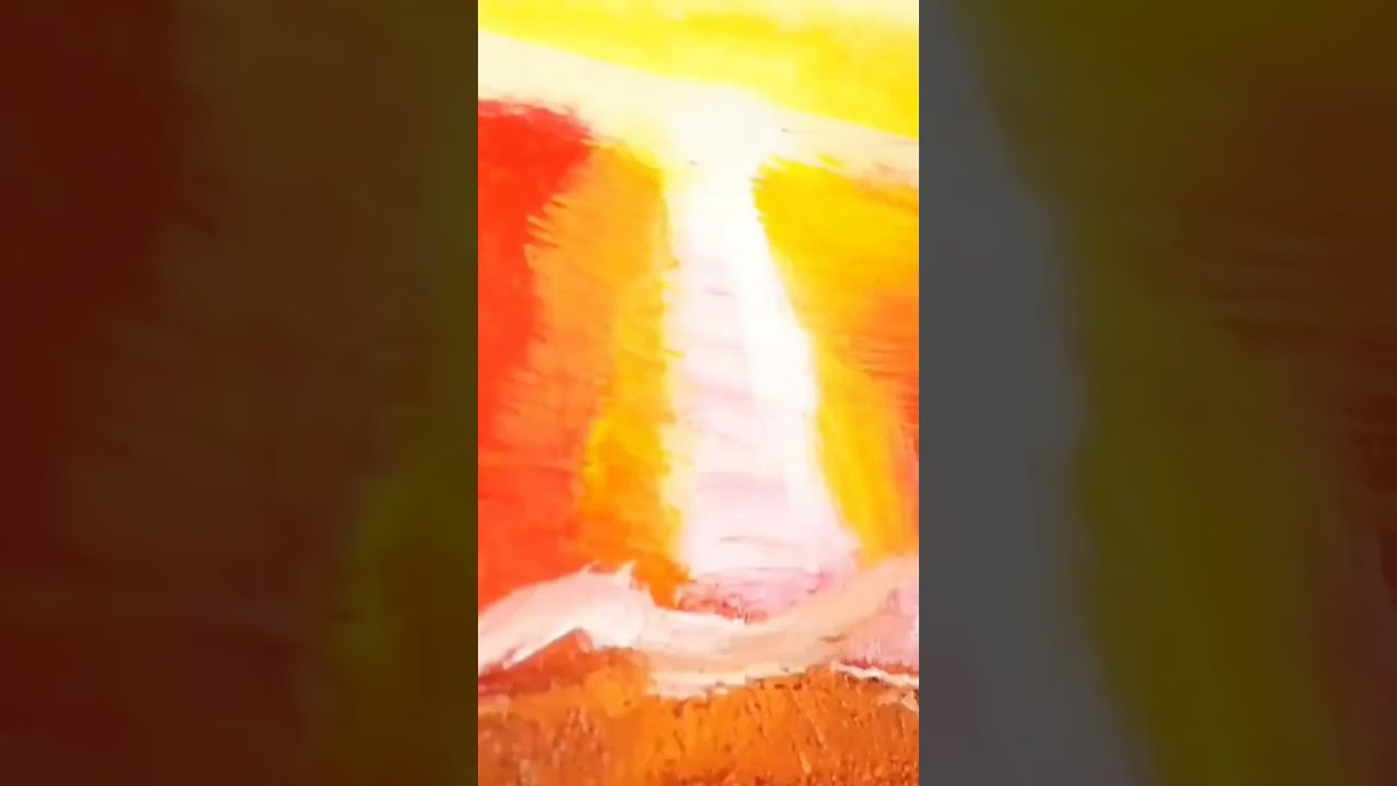 油絵 絵画 【夕暮れの波】 夕暮れの波】#油彩画 #芸術 #油絵 #絵 #アート #oilpainting