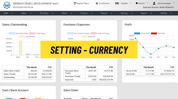 (华语) Setting - Currency (Webmax ERP System) (V3)