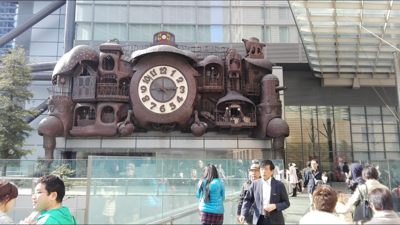 The big Ghibli clock in Tokyo