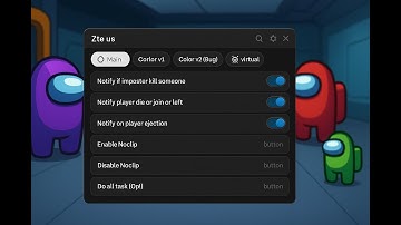 [ ⚡ IMPOSTER | AMONG US ] SHOW CASE "ZTE US" SCRIPT  👀