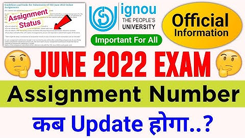 ASSIGNMENT Marks Not Updated June 2022🤔! 2 Big reason for late marks update 👀 #ignou