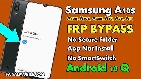 Samsung A10s Google Account Bypass || FRP Lock Remove Android 10 App Not Installed New Method 2021