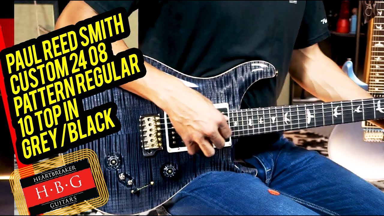 ギター Paul Reed Smith SE Custom 24 Gray Black PRS SE Custom 24 - Gray Black - Sweetwater Exclusive