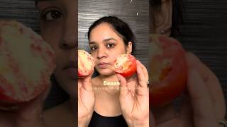 Viral icy-Tomato Facial 🍅🧊❄️