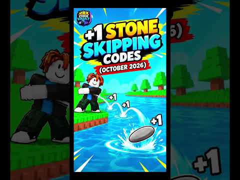 ALL NEW SECRET CODES IN +1 STONE SKIPPING 🪨💥 (October 2026) #roblox #codes