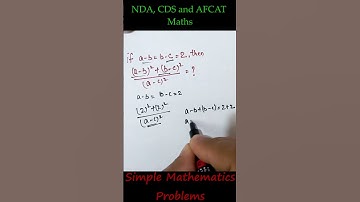 Simple Algebric Problem | NDA | CDS | AFCAT