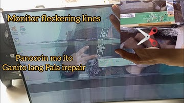 YGT 24 curve monitor Repair garbage fleckering lines