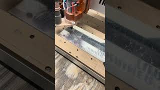 Today in the shop. #cnc #aluminum #carve #carving #router #metal #metalwork #metalworking