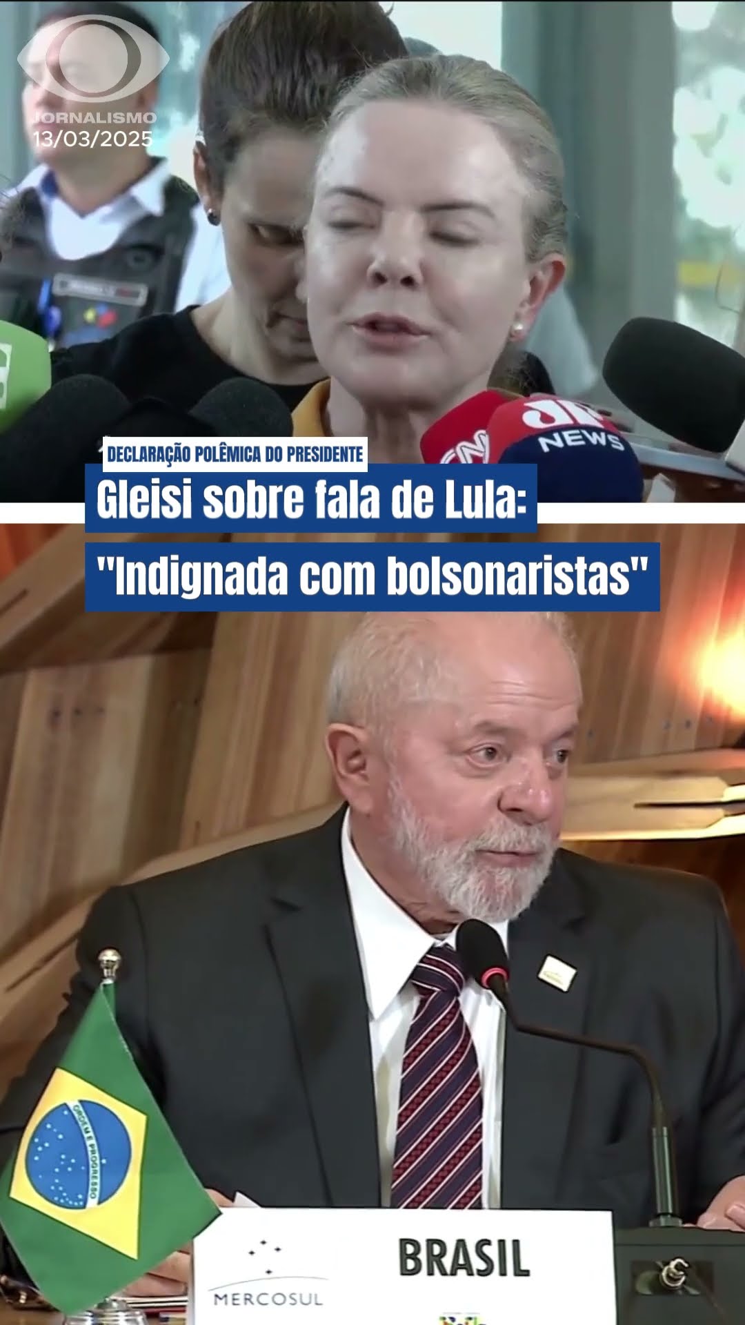 Gleisi minimiza fala polêmica de Lula: “Gestos valem mais do que palavras” #shorts