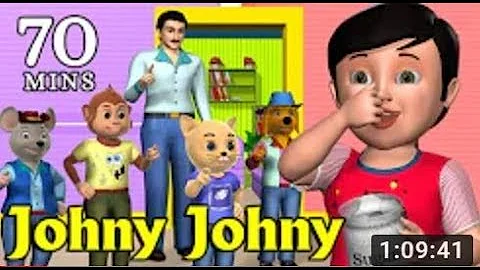 Johny Johny Yes Papa Nursery Rhyme Kids Songs 3D Animation English Rhymes For Children