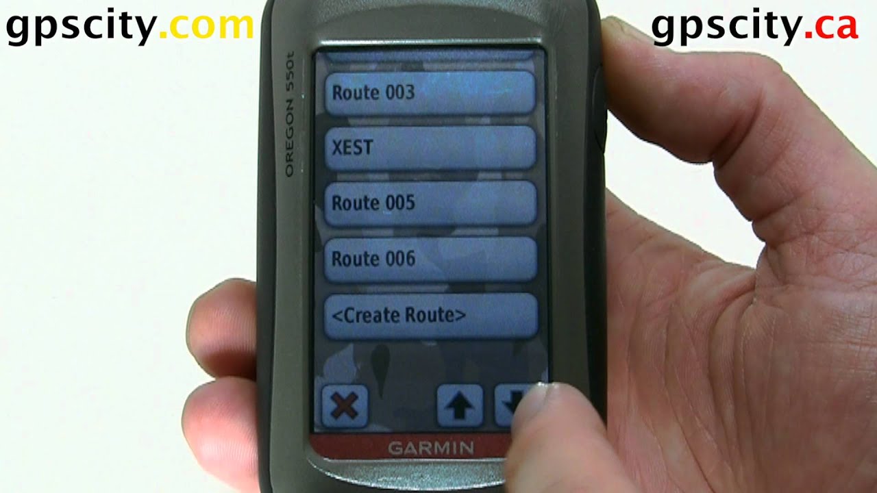 Garmin Oregon 450, 450t, 550, 550t The Route Planner with GPS City