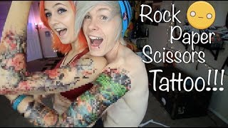 Paper scissor rock tattoo  Boas ideias para tatuagem Tatuagem de  amizade Tatuagem que combina