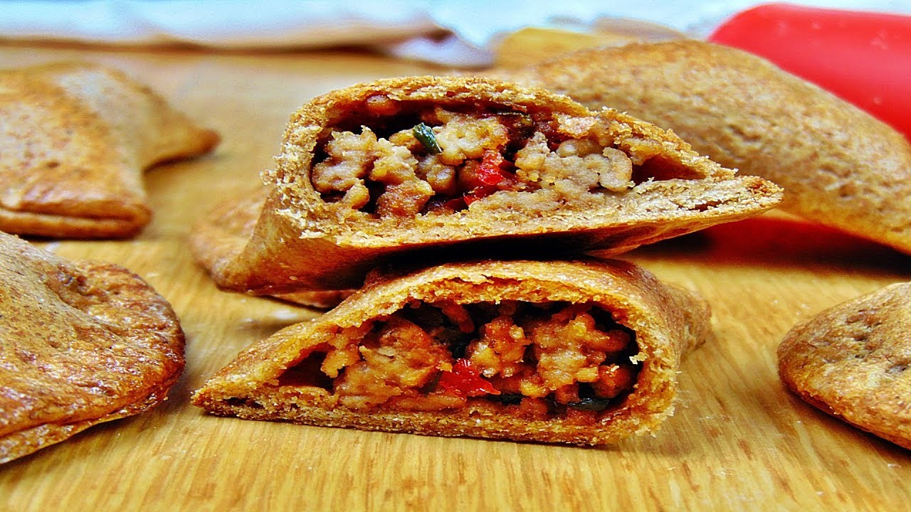 Rezept: Empanadas mit Paprika-Hackfleischfüllung / gefüllte Teigtaschen ...