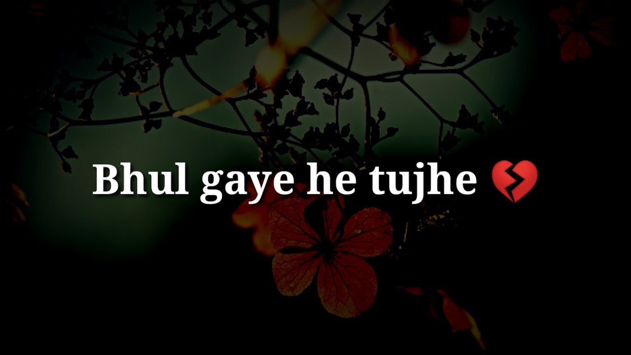 Bhul gaye he tujhe ? Very sad heart touching shayari ?Valentine day hindi shayari