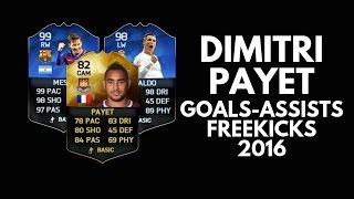 Dimitri Payet - West Ham - Goals Assists Freekicks - 2016
