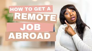 Get a remote job or work abroad: create a work life that fits your dream