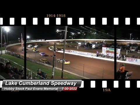 Lake Cumberland Speedway - Paul Evans Memorial Feature - 7/30/2022