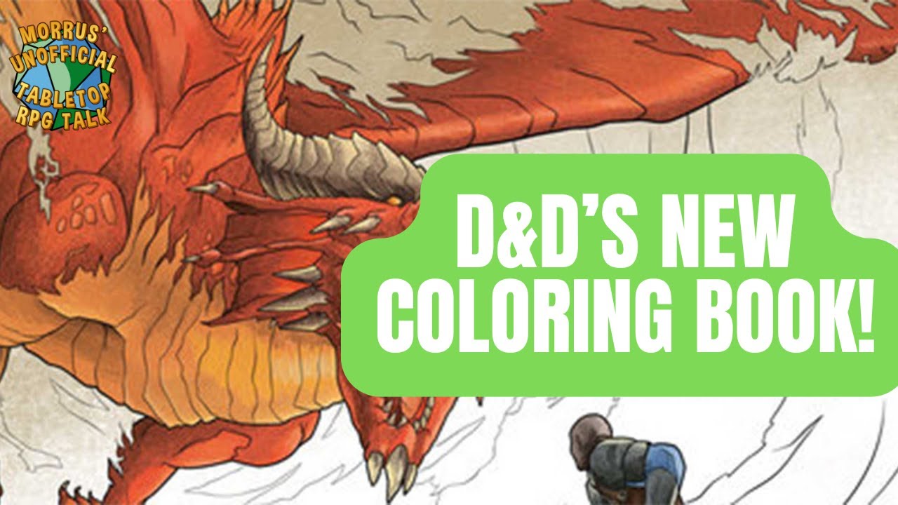 Dungeons & Dragons Gets New Coloring Book, With Lots of Dragons