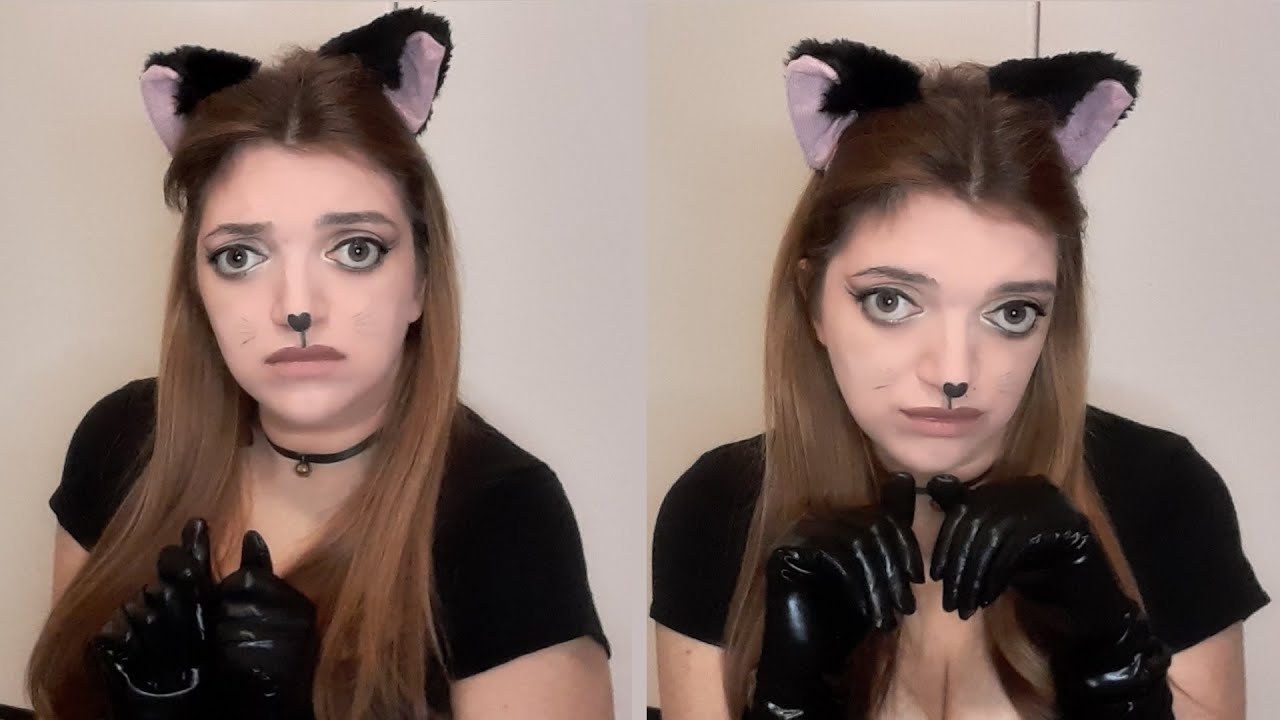 ASMR Your Cat wants attention (purring, meowing, staring, annoying and