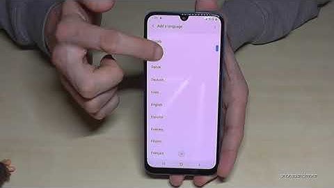 Samsung Galaxy M21: How to change the language? (also the local dialect)