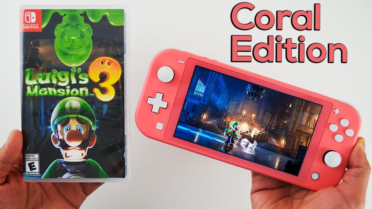 Luigi's Mansion 3  Nintendo Switch Lite Unboxing and Gameplay